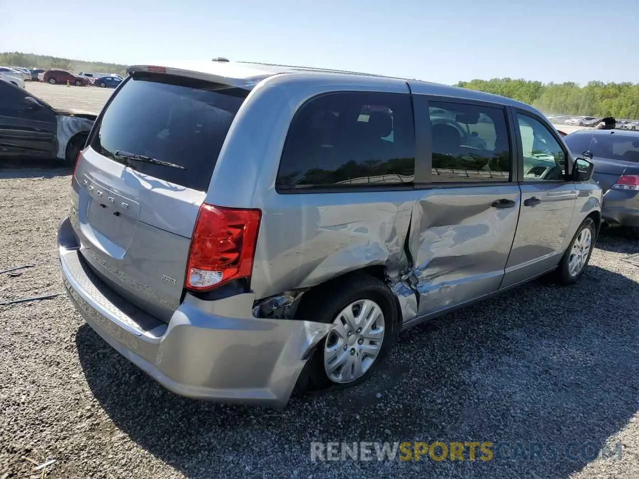 3 Photograph of a damaged car 2C4RDGBG8KR641551 DODGE CARAVAN 2019