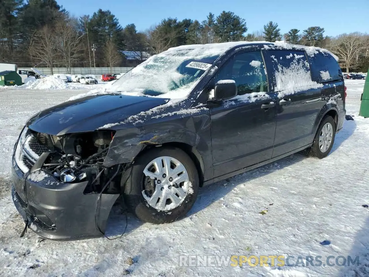 1 Photograph of a damaged car 2C4RDGBG8KR704535 DODGE CARAVAN 2019