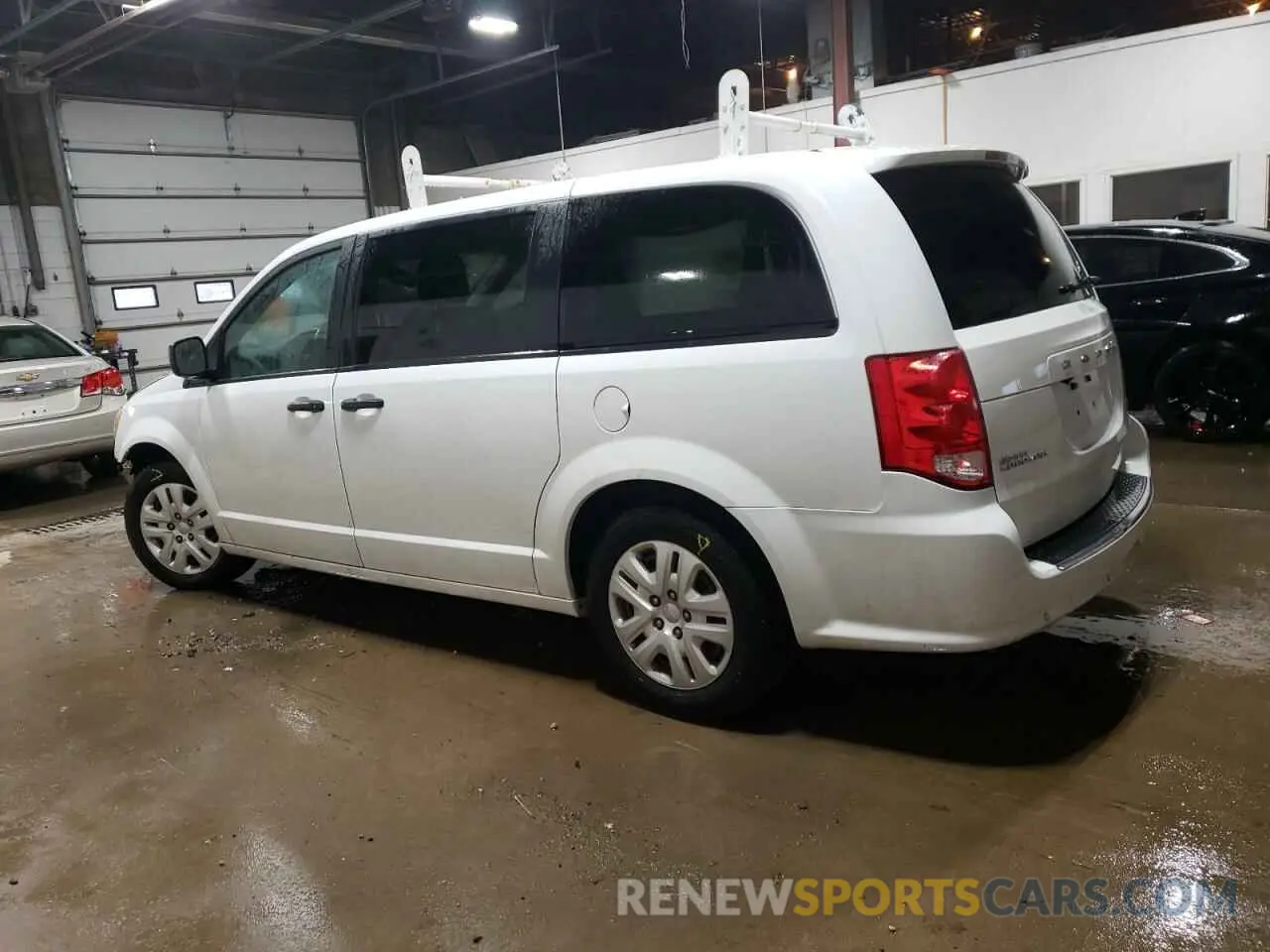 2 Photograph of a damaged car 2C4RDGBG9KR605786 DODGE CARAVAN 2019