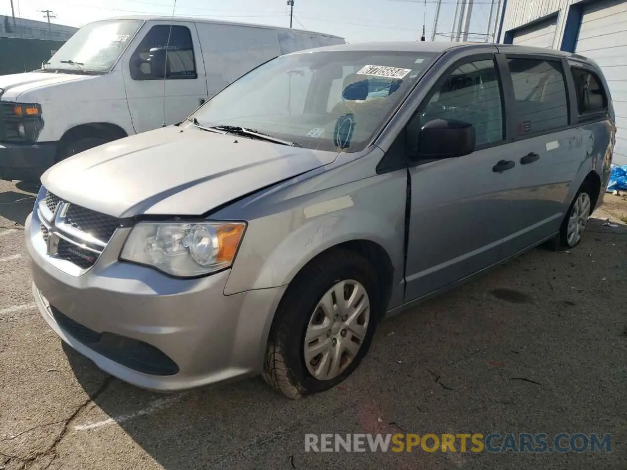 1 Photograph of a damaged car 2C4RDGBG9KR677815 DODGE CARAVAN 2019