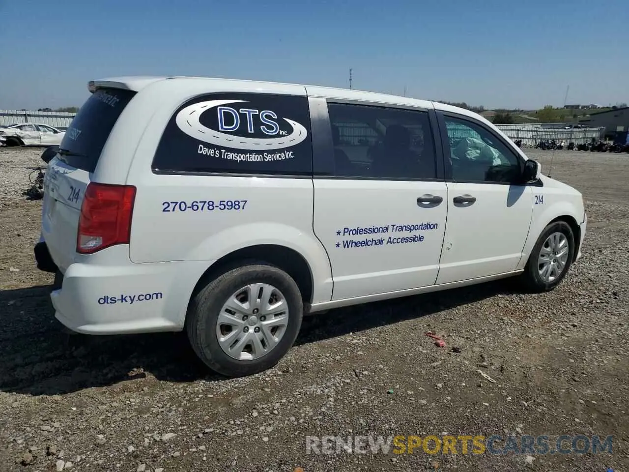 3 Photograph of a damaged car 2C4RDGBG9KR794407 DODGE CARAVAN 2019