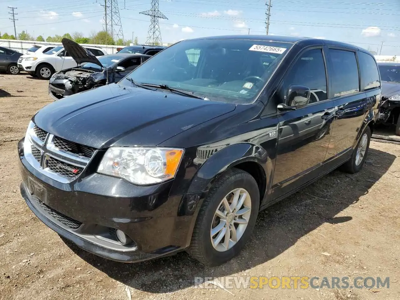 1 Photograph of a damaged car 2C4RDGBG9KR805440 DODGE CARAVAN 2019