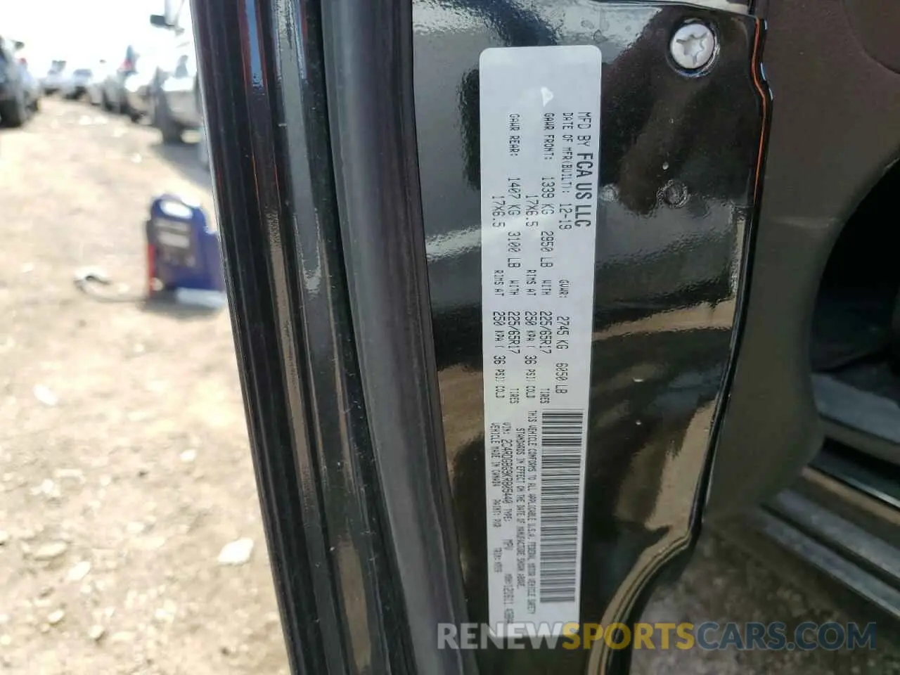 14 Photograph of a damaged car 2C4RDGBG9KR805440 DODGE CARAVAN 2019