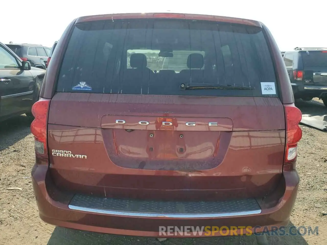 6 Photograph of a damaged car 2C4RDGBGXKR539202 DODGE CARAVAN 2019