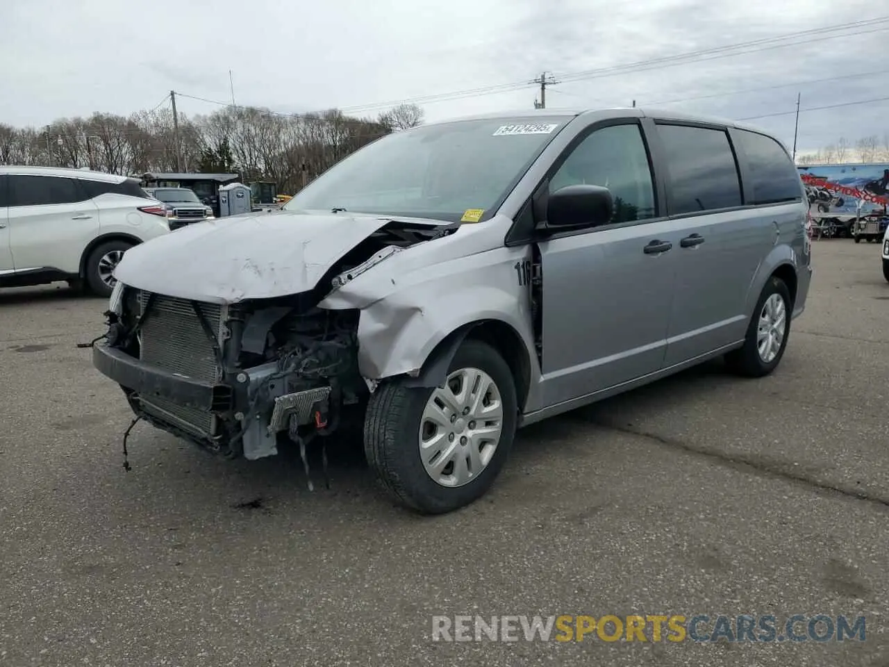 1 Photograph of a damaged car 2C4RDGBGXKR642247 DODGE CARAVAN 2019