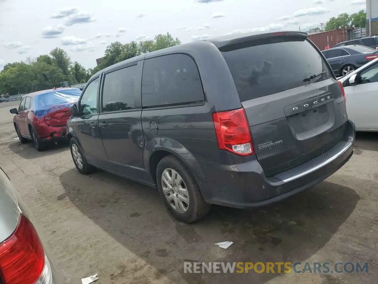 2 Photograph of a damaged car 2C4RDGBGXKR654673 DODGE CARAVAN 2019