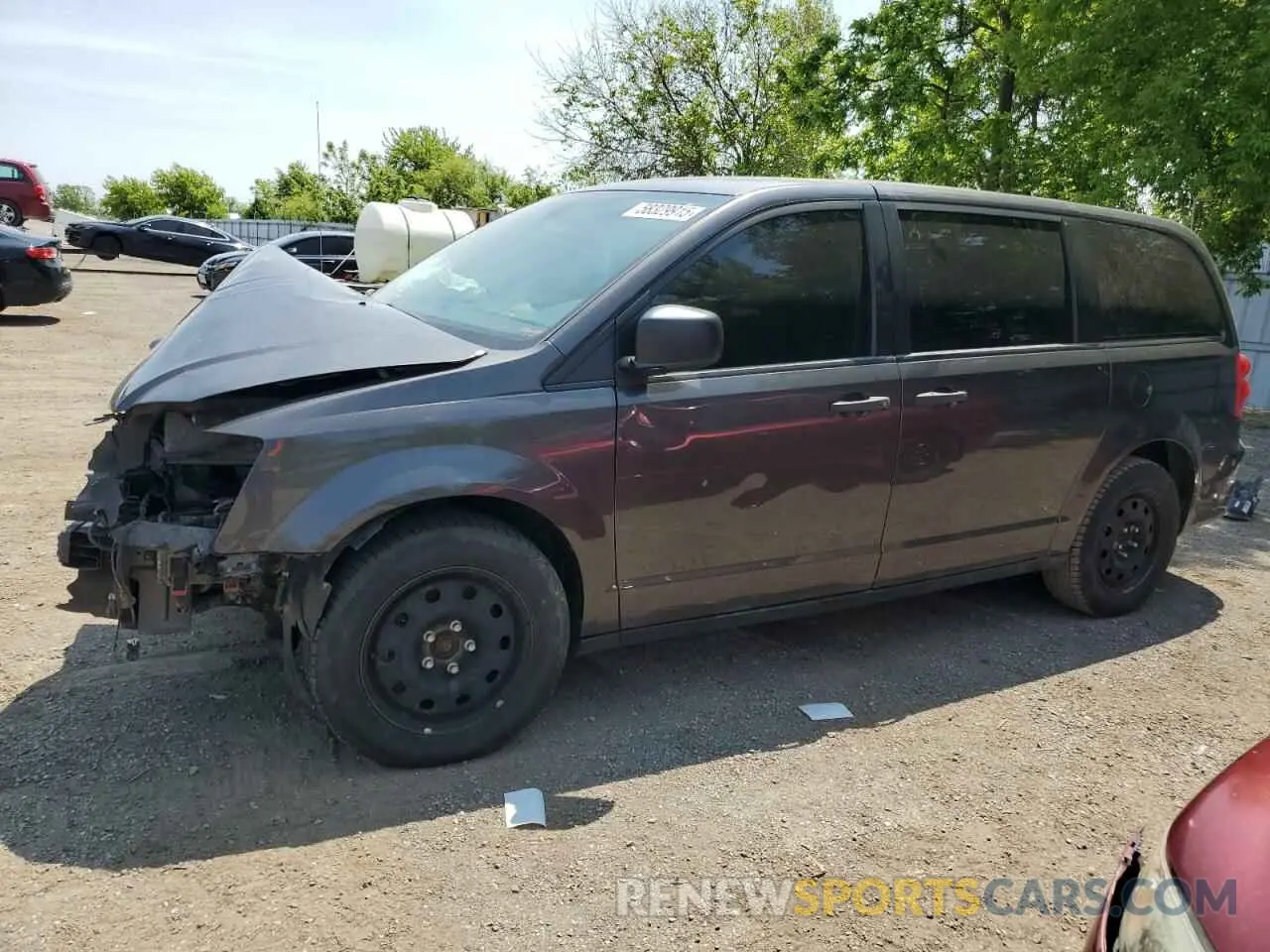1 Photograph of a damaged car 2C4RDGBGXKR792813 DODGE CARAVAN 2019