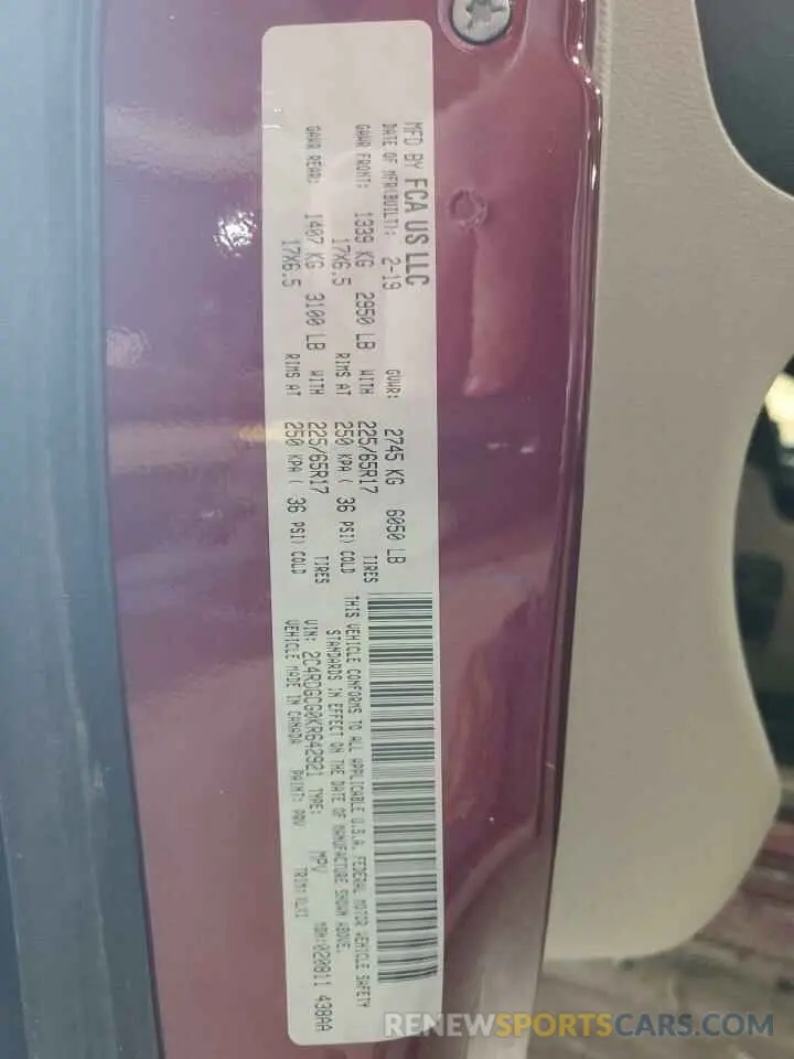 14 Photograph of a damaged car 2C4RDGCG0KR642921 DODGE CARAVAN 2019