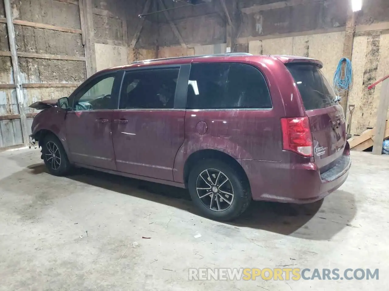 2 Photograph of a damaged car 2C4RDGCG0KR642921 DODGE CARAVAN 2019