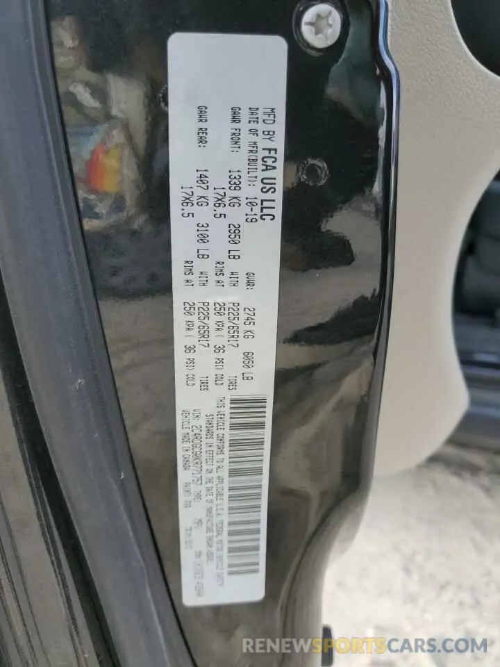 15 Photograph of a damaged car 2C4RDGCG0KR771757 DODGE CARAVAN 2019