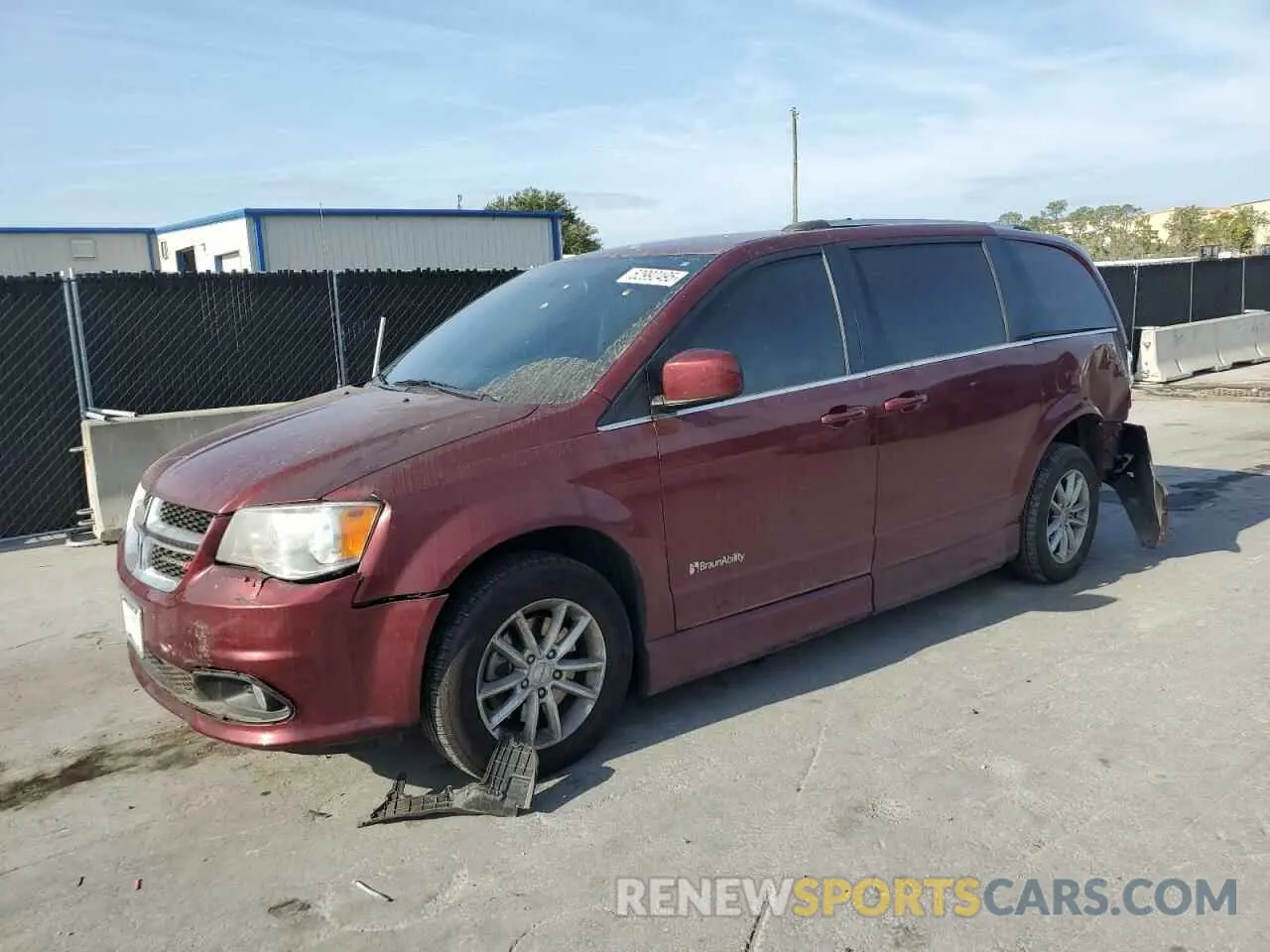 1 Photograph of a damaged car 2C4RDGCG1KR724432 DODGE CARAVAN 2019