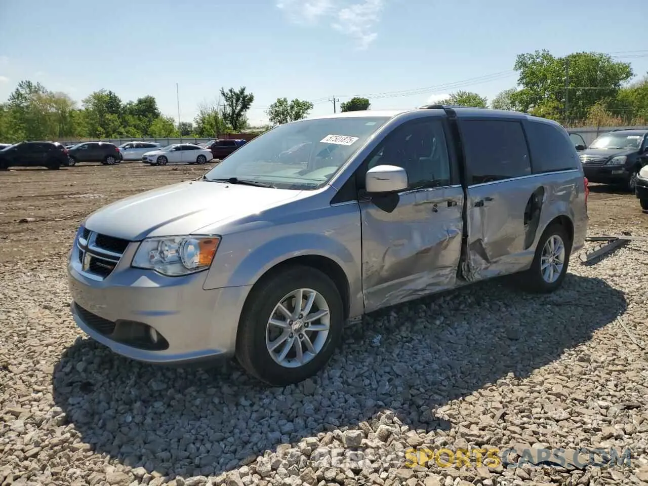 1 Photograph of a damaged car 2C4RDGCG1KR736340 DODGE CARAVAN 2019