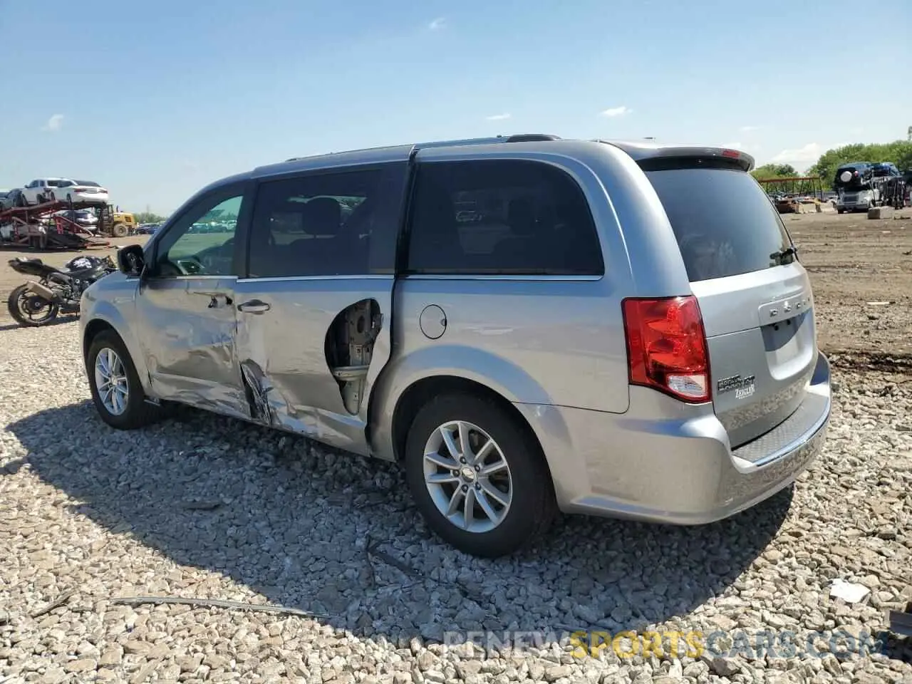 2 Photograph of a damaged car 2C4RDGCG1KR736340 DODGE CARAVAN 2019