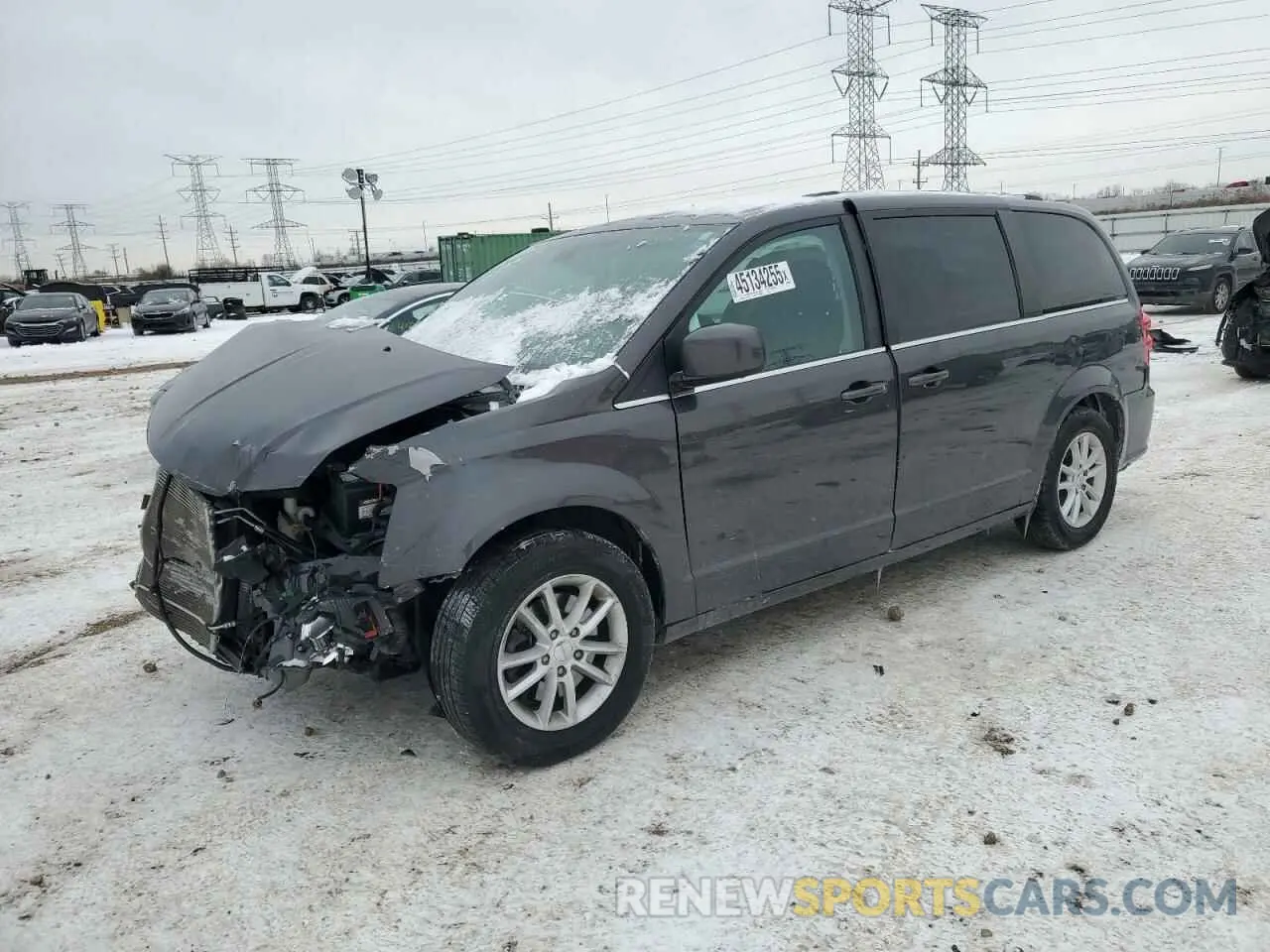 1 Photograph of a damaged car 2C4RDGCG2KR580583 DODGE CARAVAN 2019