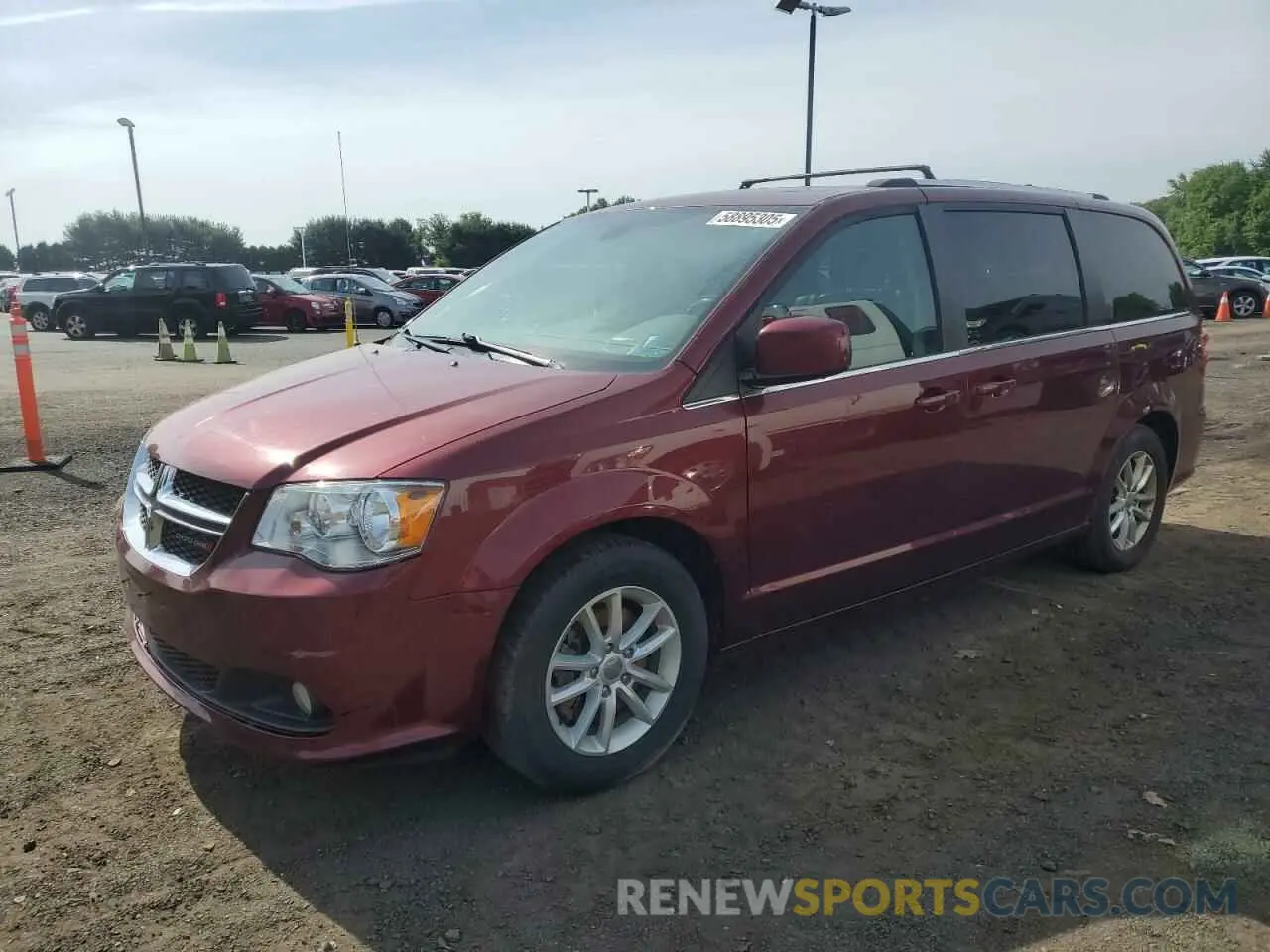 1 Photograph of a damaged car 2C4RDGCG2KR695877 DODGE CARAVAN 2019