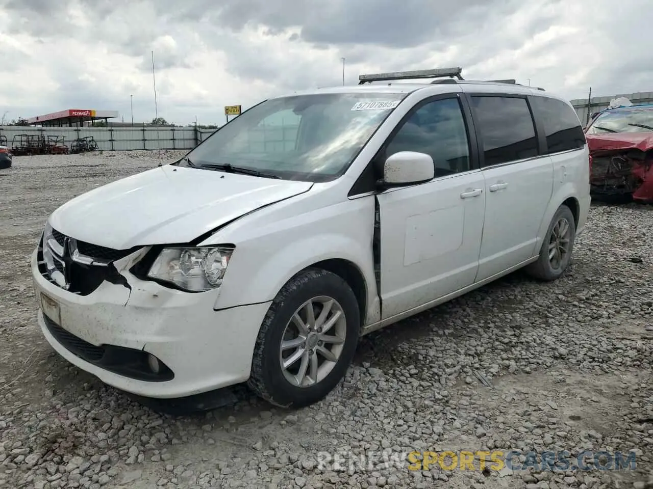 1 Photograph of a damaged car 2C4RDGCG3KR544742 DODGE CARAVAN 2019