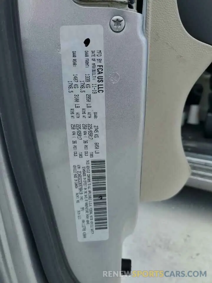 14 Photograph of a damaged car 2C4RDGCG3KR798418 DODGE CARAVAN 2019
