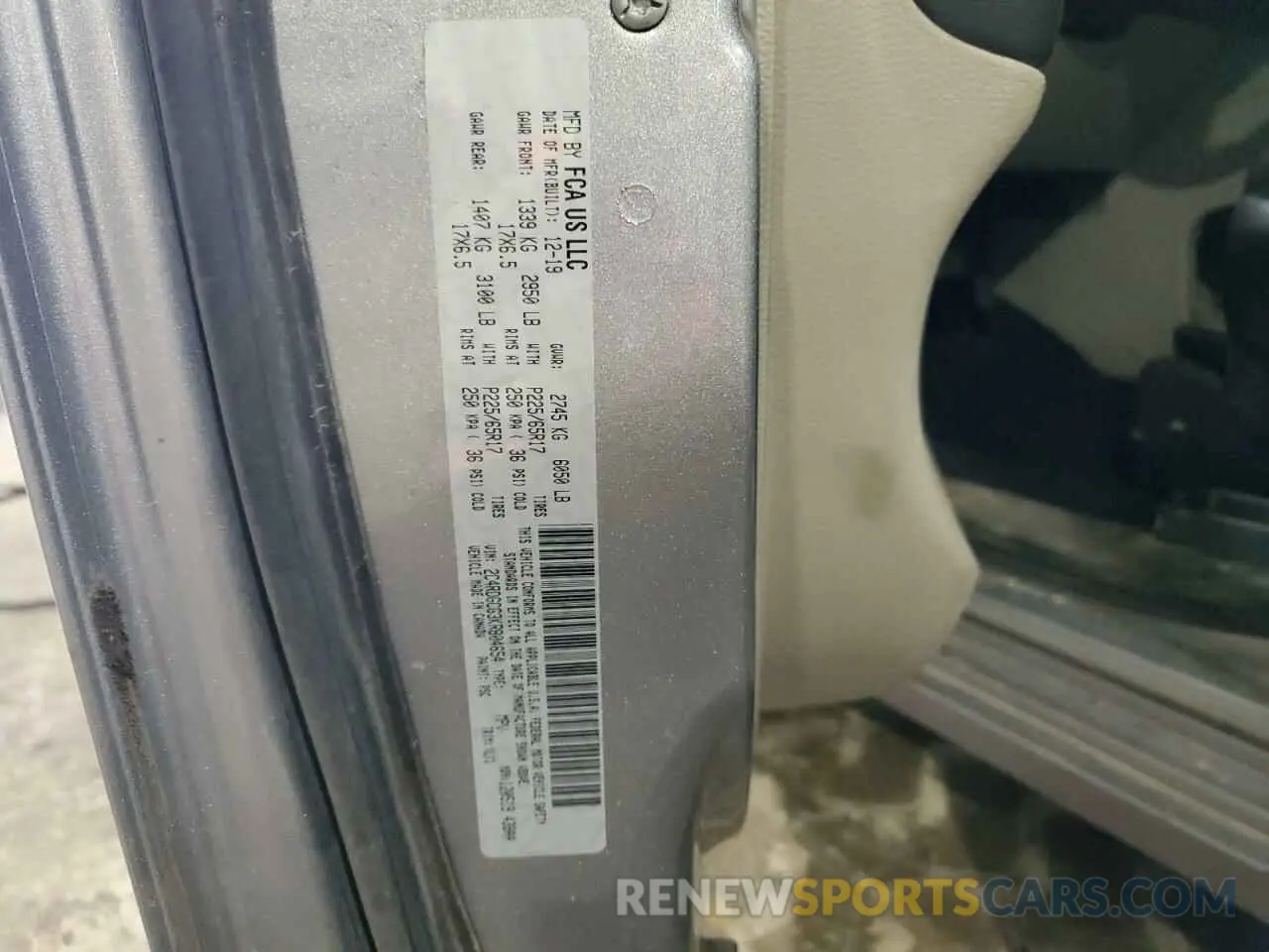 13 Photograph of a damaged car 2C4RDGCG3KR804654 DODGE CARAVAN 2019