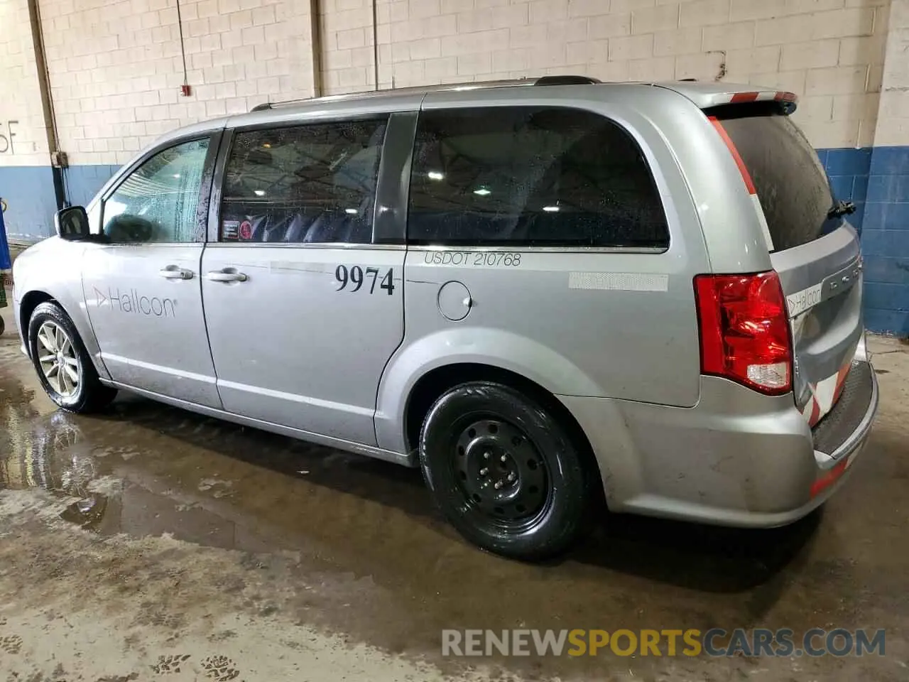 2 Photograph of a damaged car 2C4RDGCG3KR804654 DODGE CARAVAN 2019