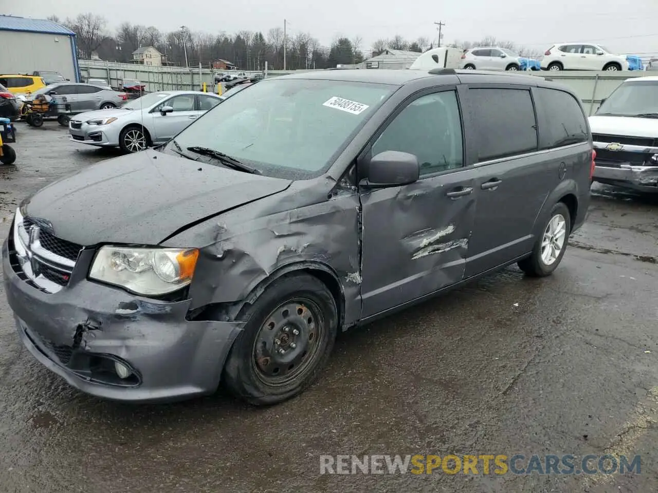 1 Photograph of a damaged car 2C4RDGCG4KR648219 DODGE CARAVAN 2019