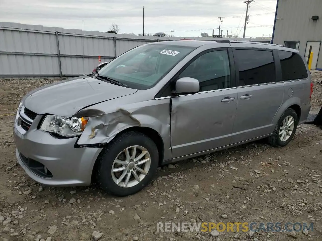 1 Photograph of a damaged car 2C4RDGCG4KR711495 DODGE CARAVAN 2019