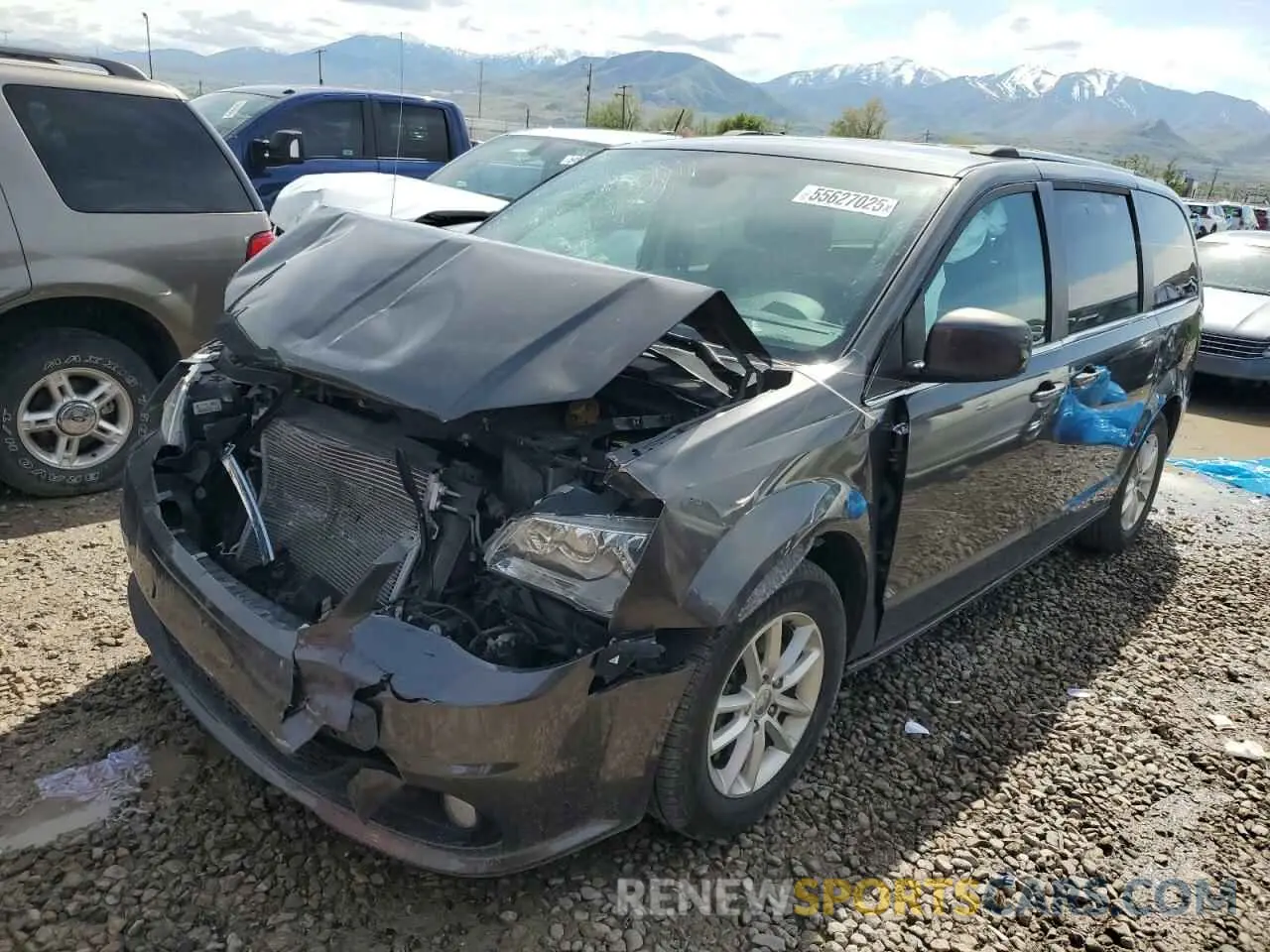 1 Photograph of a damaged car 2C4RDGCG5KR614693 DODGE CARAVAN 2019