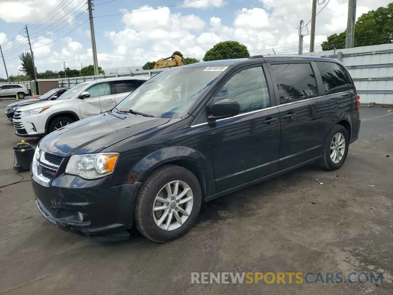 1 Photograph of a damaged car 2C4RDGCG5KR747616 DODGE CARAVAN 2019