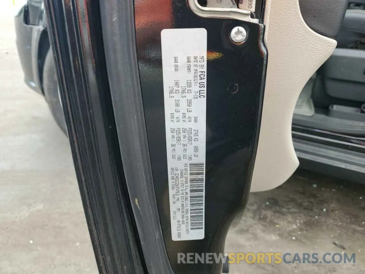 13 Photograph of a damaged car 2C4RDGCG5KR747616 DODGE CARAVAN 2019