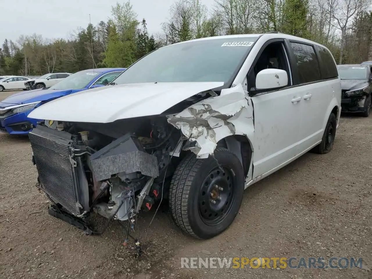 1 Photograph of a damaged car 2C4RDGCG5KR767719 DODGE CARAVAN 2019