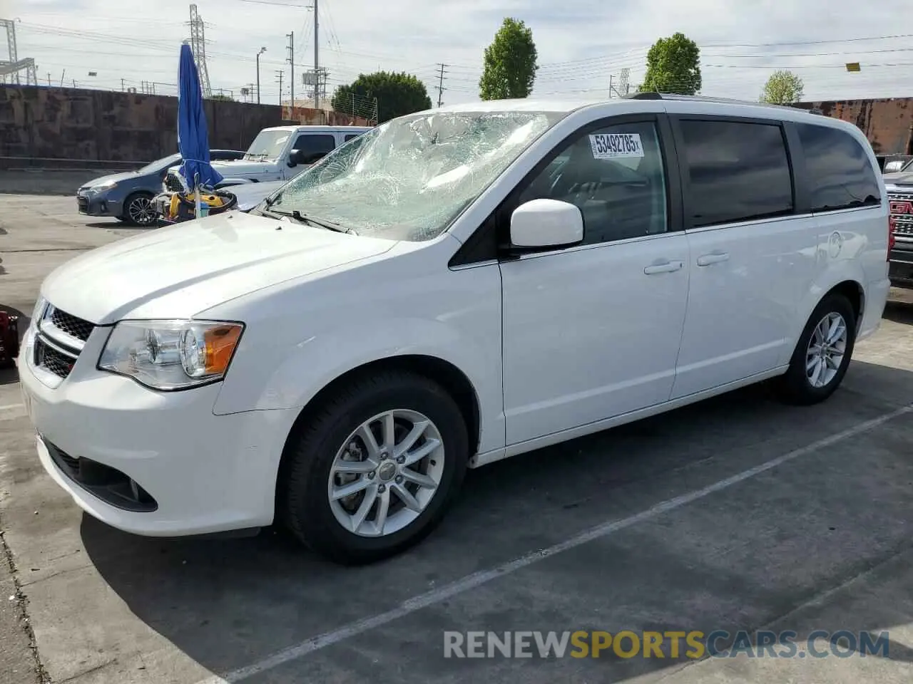 1 Photograph of a damaged car 2C4RDGCG5KR776274 DODGE CARAVAN 2019