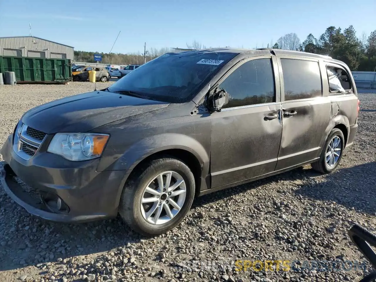 1 Photograph of a damaged car 2C4RDGCG6KR595927 DODGE CARAVAN 2019
