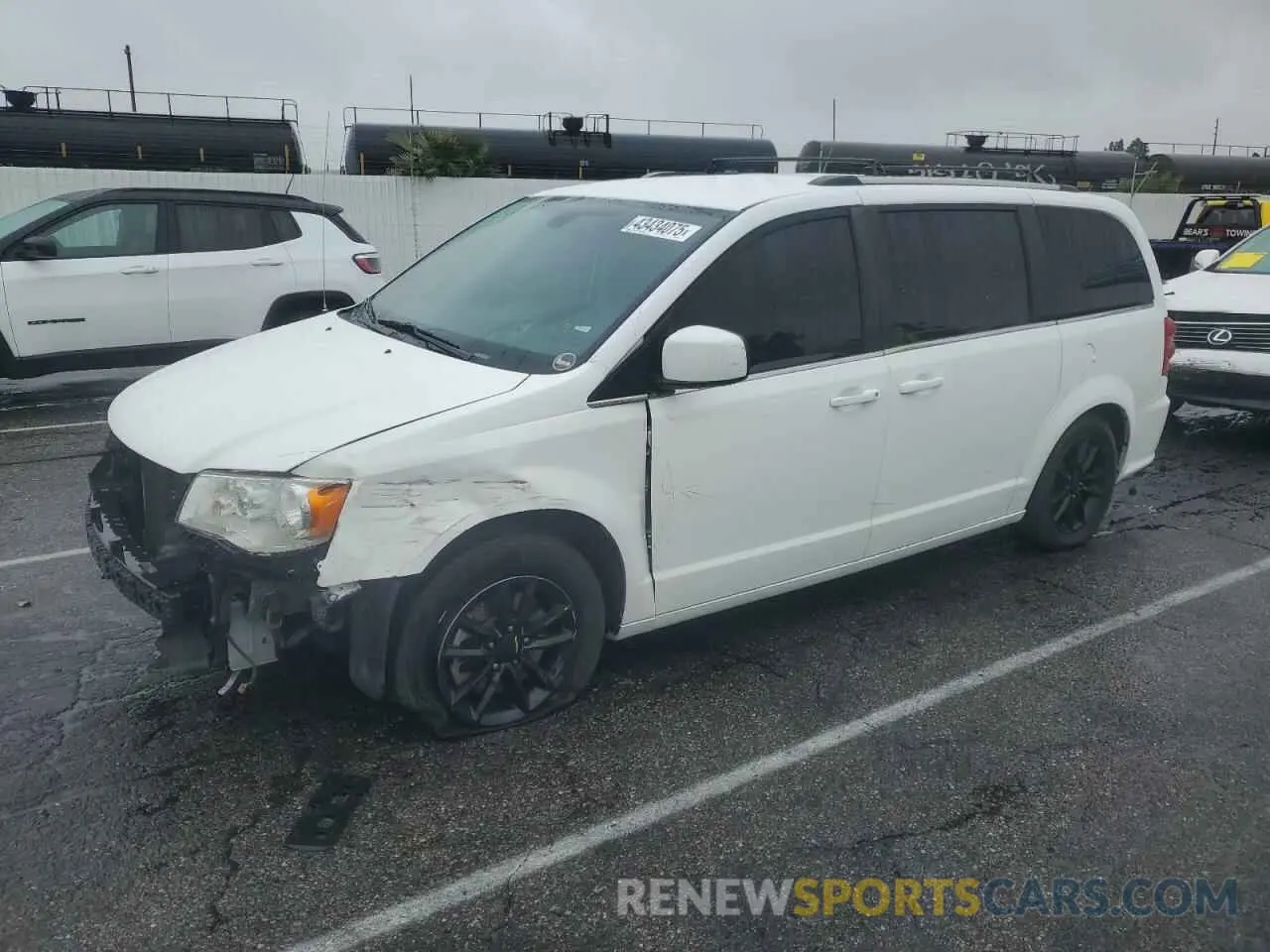 1 Photograph of a damaged car 2C4RDGCG7KR518693 DODGE CARAVAN 2019