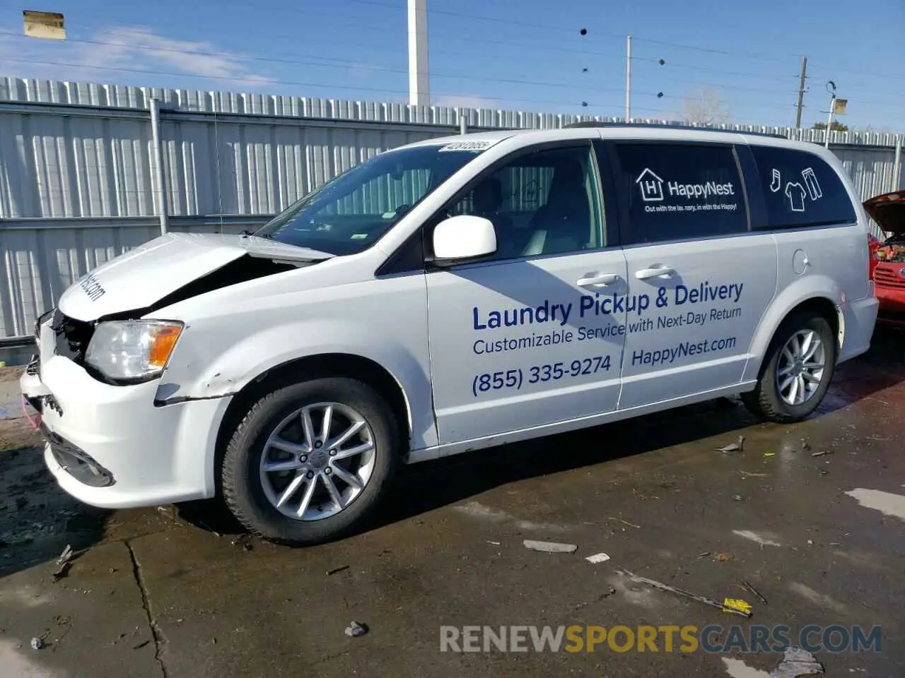 1 Photograph of a damaged car 2C4RDGCG7KR611181 DODGE CARAVAN 2019