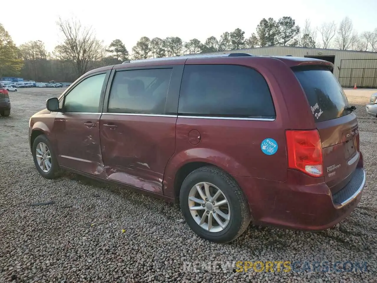 2 Photograph of a damaged car 2C4RDGCG7KR656587 DODGE CARAVAN 2019