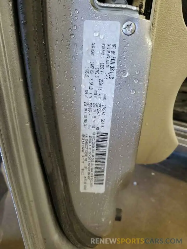 13 Photograph of a damaged car 2C4RDGCG7KR692392 DODGE CARAVAN 2019