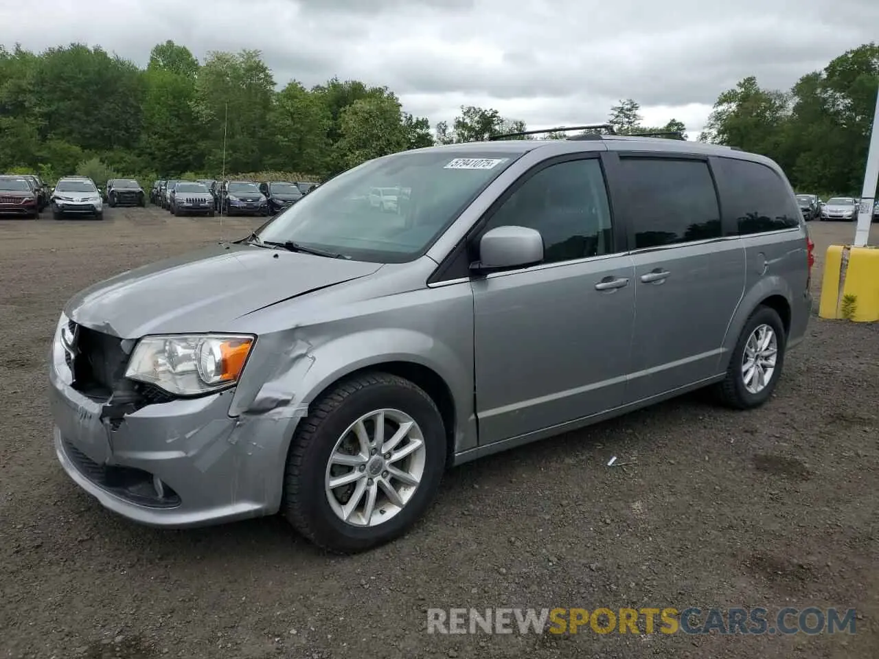 1 Photograph of a damaged car 2C4RDGCG8KR582032 DODGE CARAVAN 2019