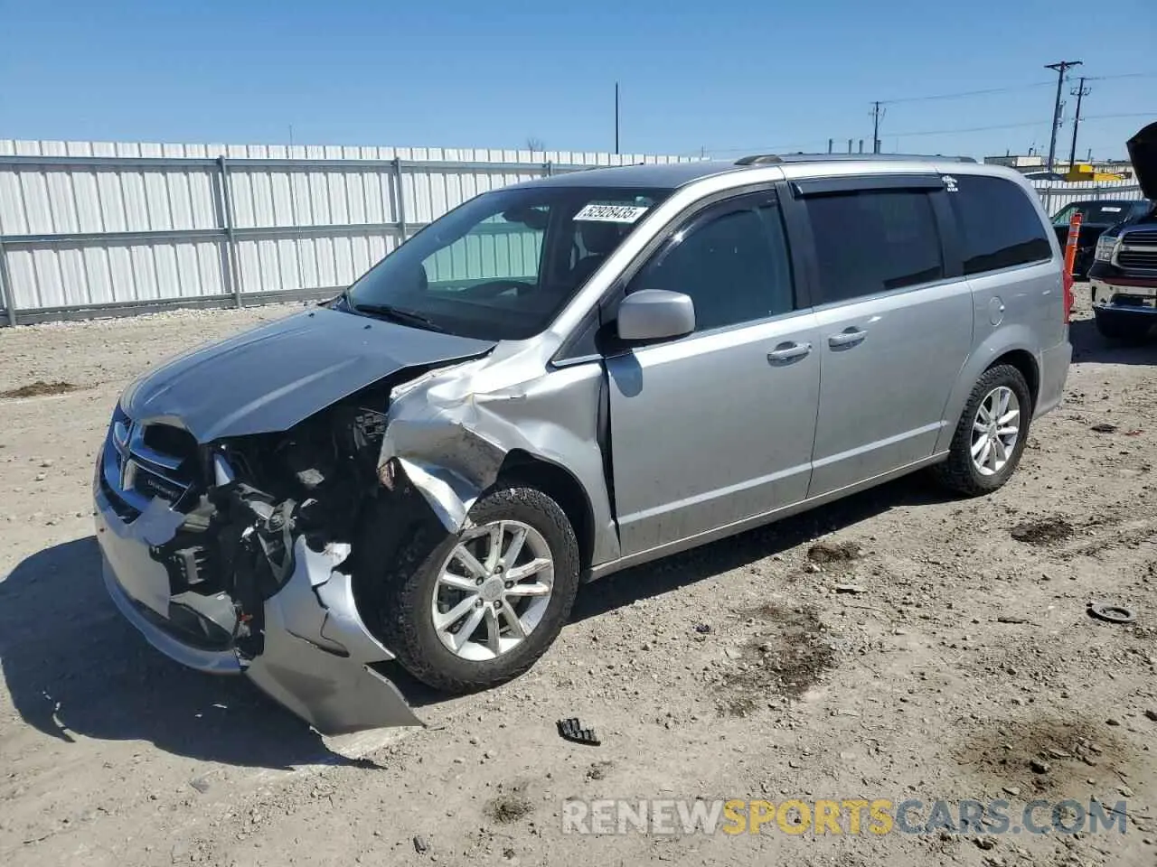 1 Photograph of a damaged car 2C4RDGCG8KR724329 DODGE CARAVAN 2019