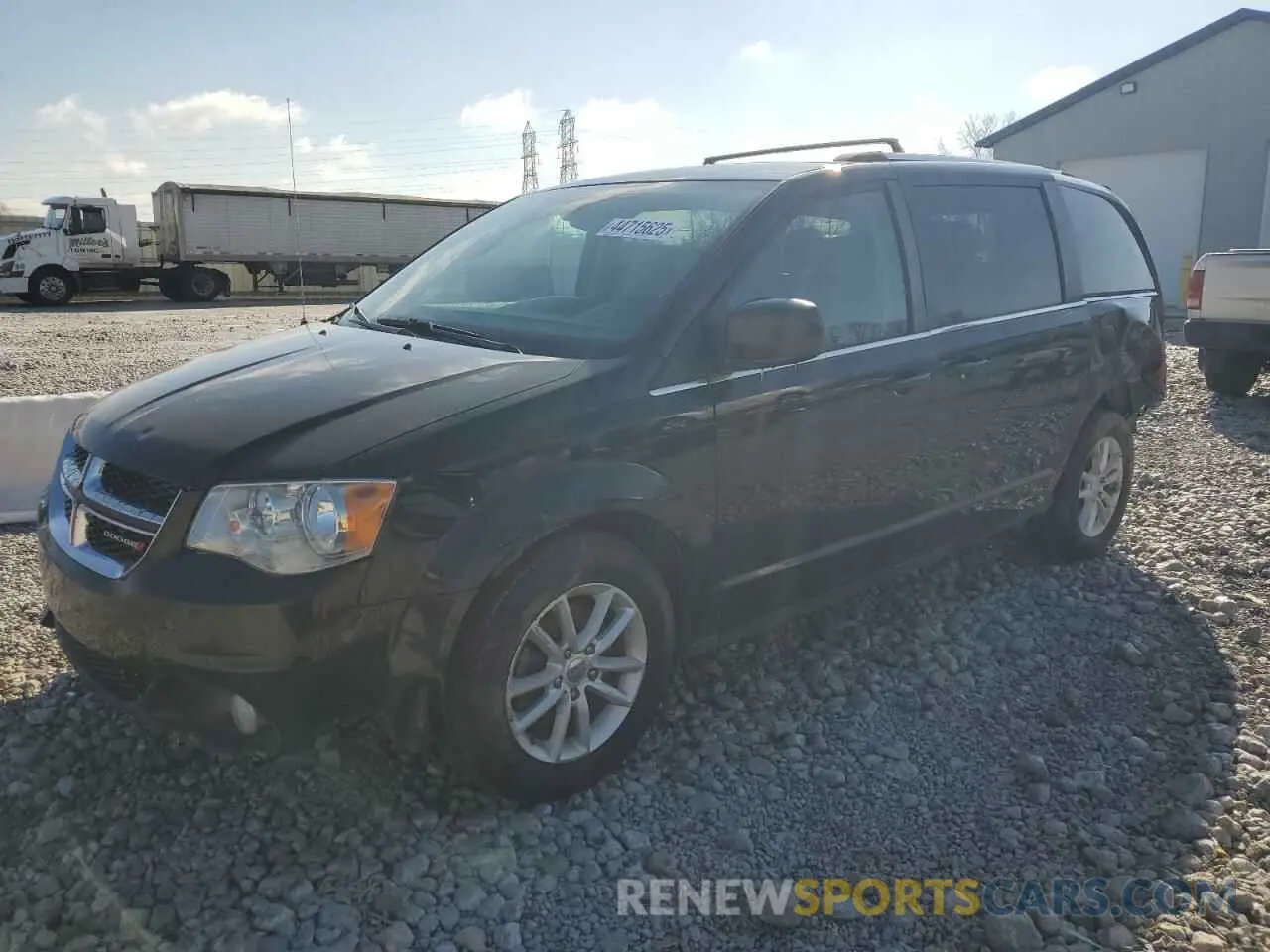 1 Photograph of a damaged car 2C4RDGCG8KR754916 DODGE CARAVAN 2019