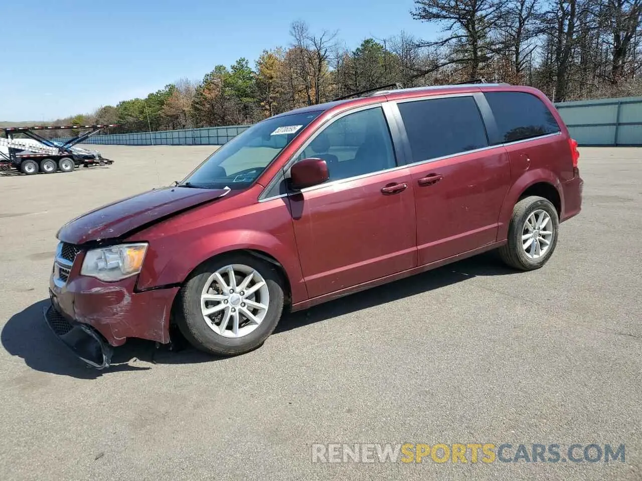 1 Photograph of a damaged car 2C4RDGCG8KR802897 DODGE CARAVAN 2019