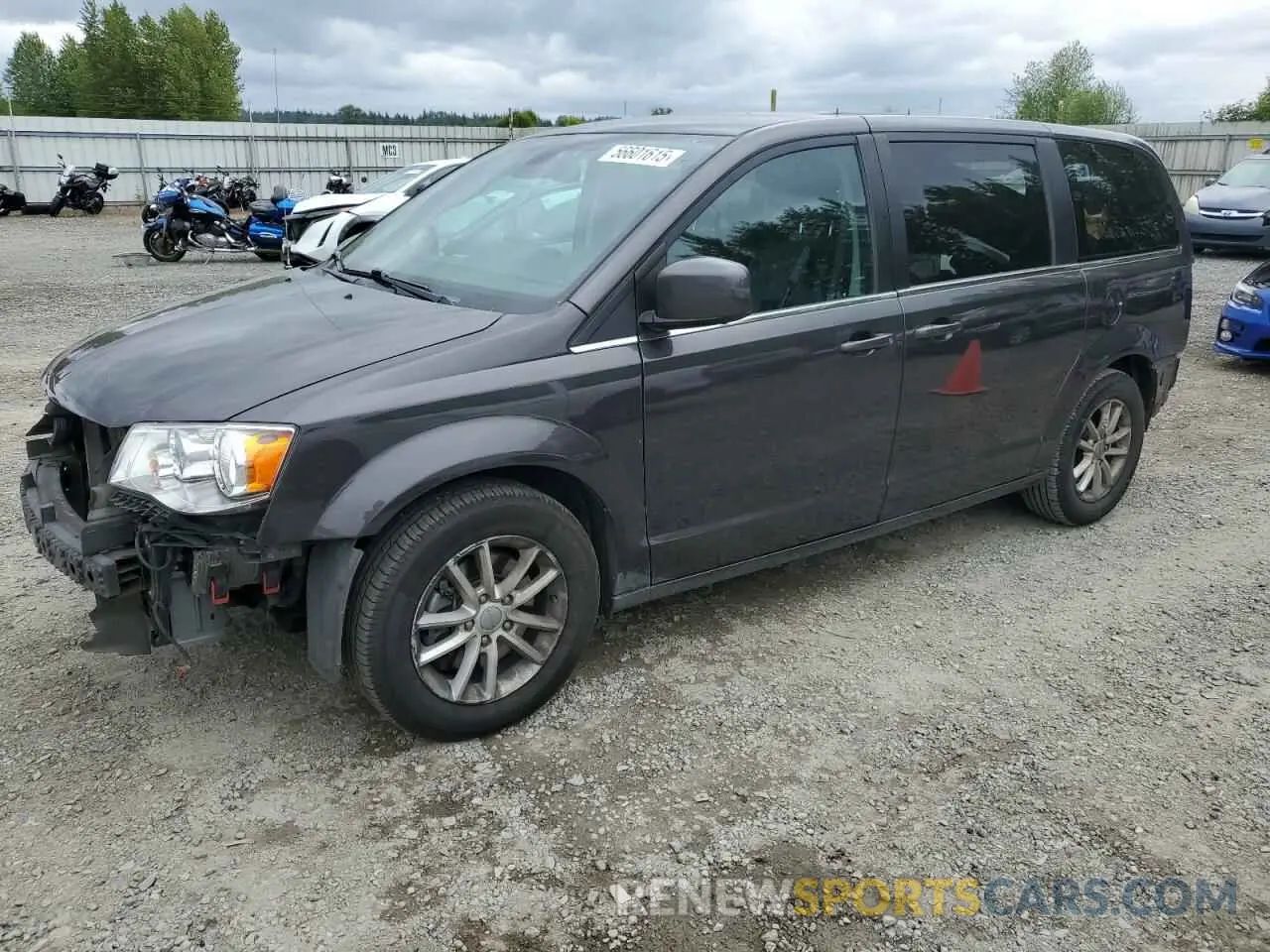 1 Photograph of a damaged car 2C4RDGCG9KR600022 DODGE CARAVAN 2019