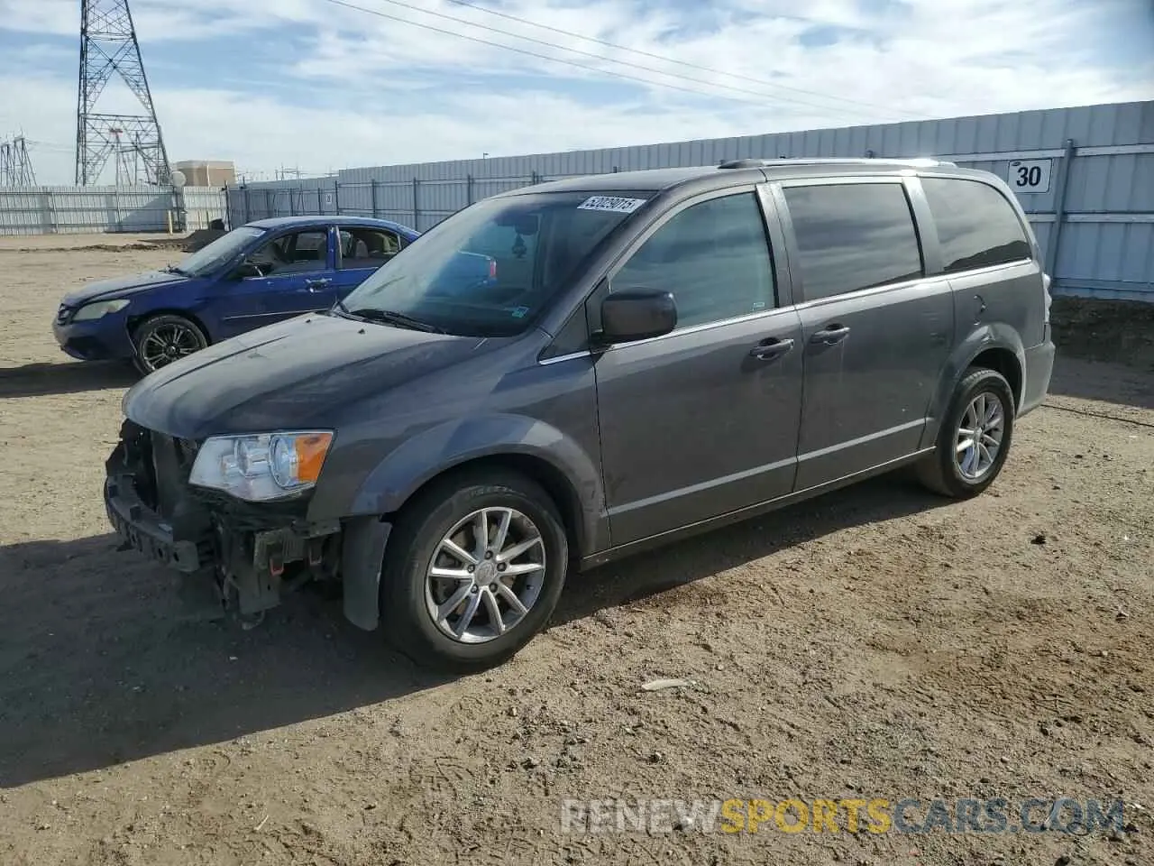 1 Photograph of a damaged car 2C4RDGCG9KR753306 DODGE CARAVAN 2019