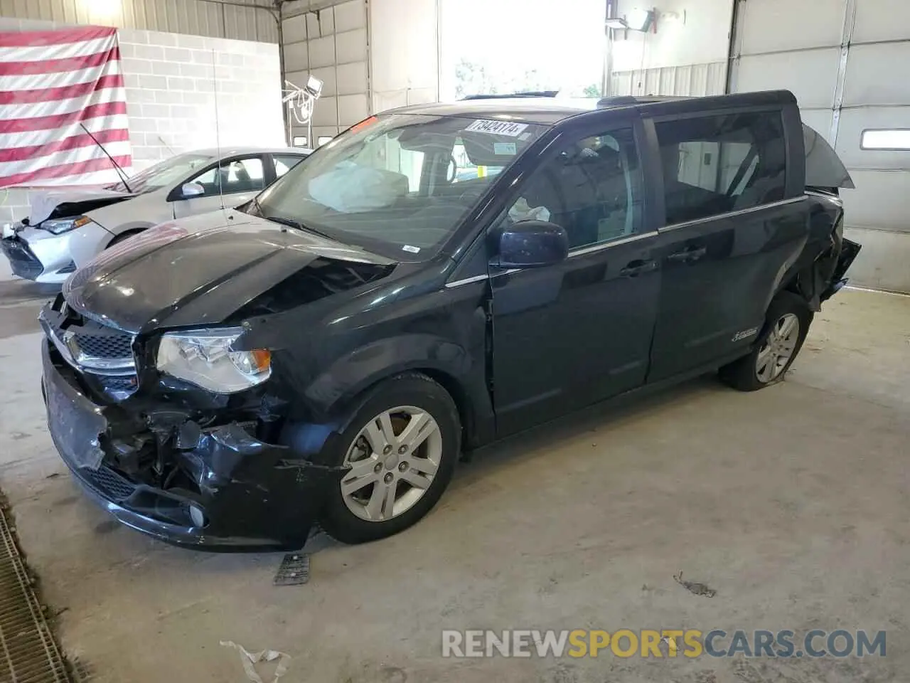 1 Photograph of a damaged car 2C4RDGCG9KR775936 DODGE CARAVAN 2019