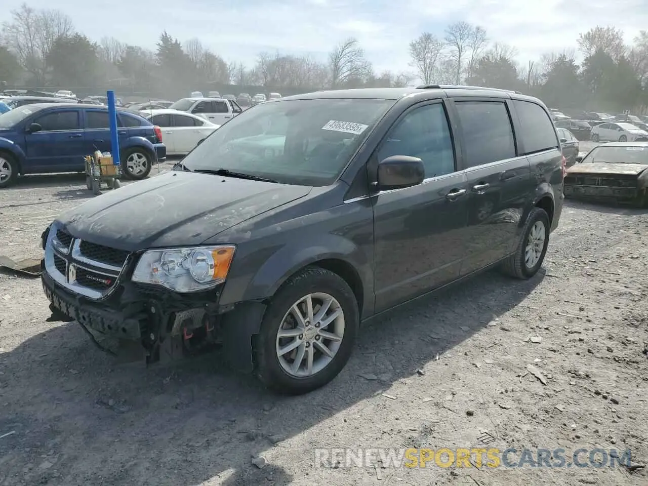 1 Photograph of a damaged car 2C4RDGCG9KR784992 DODGE CARAVAN 2019