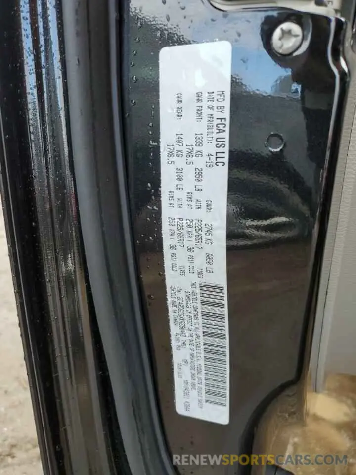 14 Photograph of a damaged car 2C4RDGCGXKR690443 DODGE CARAVAN 2019