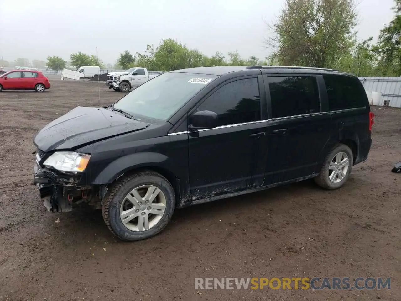 1 Photograph of a damaged car 2C4RDGDG8KR795755 DODGE CARAVAN 2019