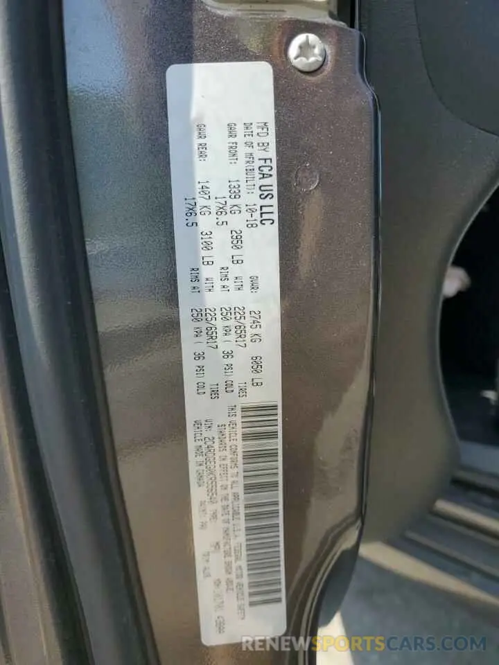 13 Photograph of a damaged car 2C4RDGEG0KR556540 DODGE CARAVAN 2019