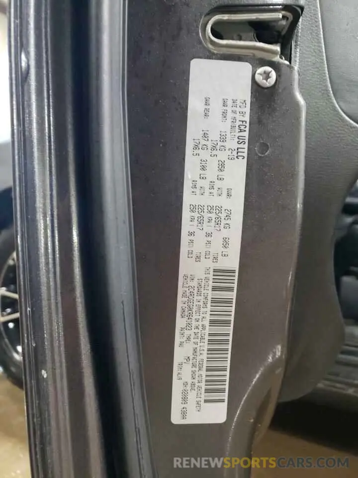 13 Photograph of a damaged car 2C4RDGEG0KR641023 DODGE CARAVAN 2019