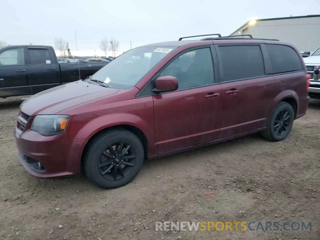 1 Photograph of a damaged car 2C4RDGEG3KR687672 DODGE CARAVAN 2019