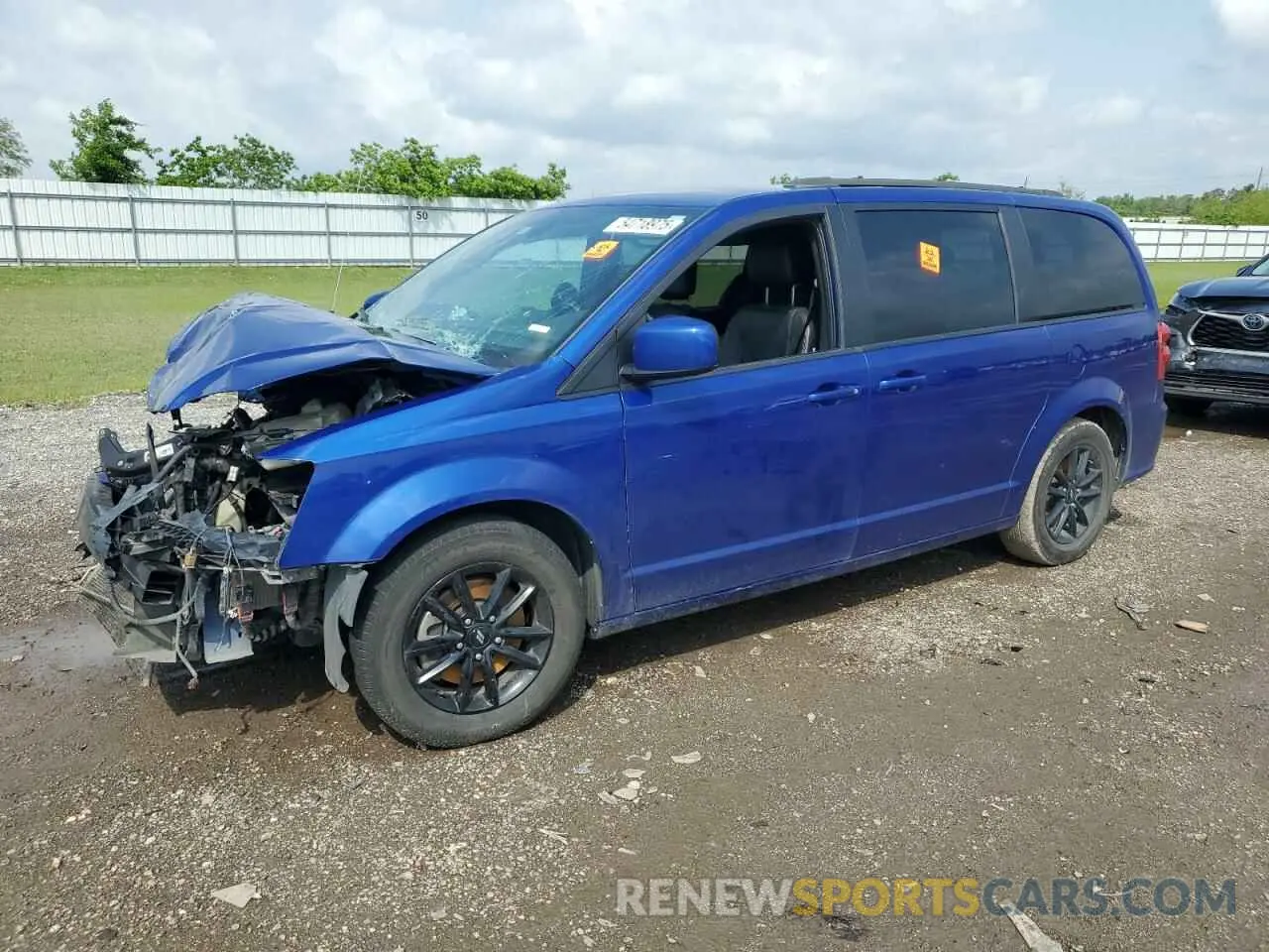 1 Photograph of a damaged car 2C4RDGEG3KR717446 DODGE CARAVAN 2019