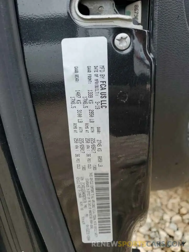 13 Photograph of a damaged car 2C4RDGEG4KR670170 DODGE CARAVAN 2019